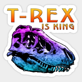 T Rex King Skull Sticker